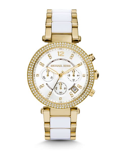 michael kors parker uhr|Parker Pavé Gold.